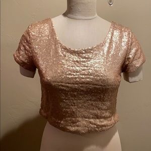 Sequin Crop Top